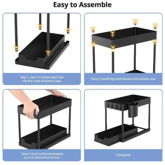 🆕Two Tier Organizer with Pull-Out Shelving - New in Box - Picture 6 of 6